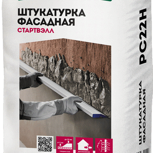 Штукатурка фасадная профи ОСНОВИТ СТАРТВЭЛЛ PC22 H (25 кг)