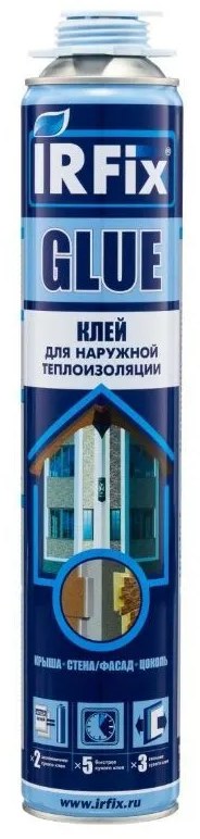 IRFIX Клей для пенополистирола GLUE Всесезонная (800мл.) 12 шт