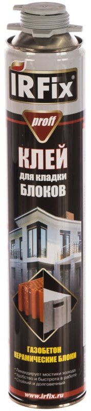 IRFIX Proff - Клей для кладки блоков (750мл.)