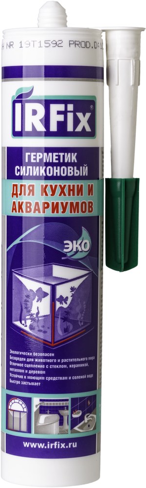 IRFIX Герметик АКВАРИУМНЫЙ силиконовый бесцветный (310мл) 1/12