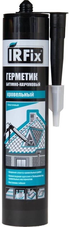 IRFIX Кровельный герметик битумно-каучуковый черный (310мл) 1/12
