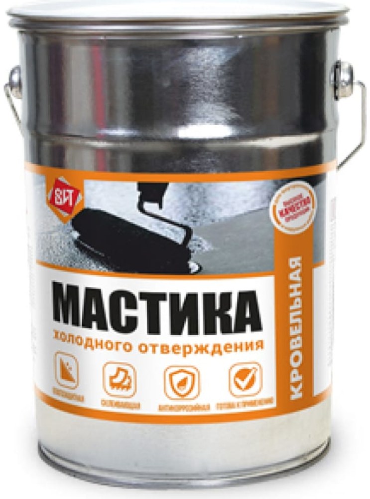Мастика битумная холодного отверждения 4 кг.