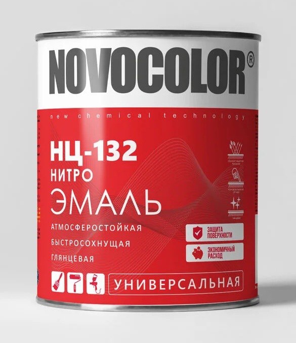 Нитроэмаль НЦ-132 белая 1,7 кг (Новоколор)