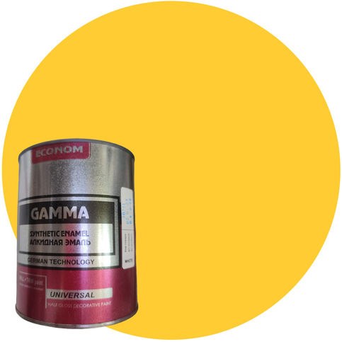ЭМАЛЬ ПФ-115 GAMMA COLOR SERVICE ЖЕЛТАЯ 2,6 КГ