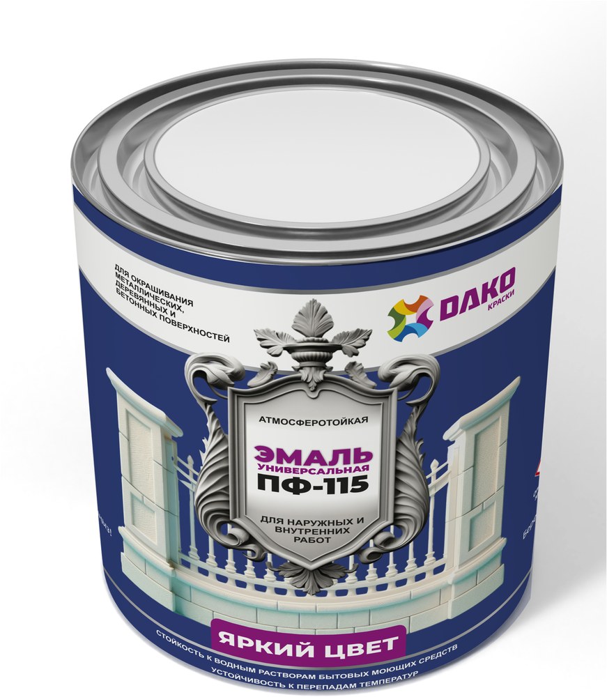 Эмаль ПФ-115 зеленая Dako 0,8 кг (Д)