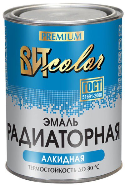 Эмаль радиаторная алкидная белая ВИТ color 1,9кг